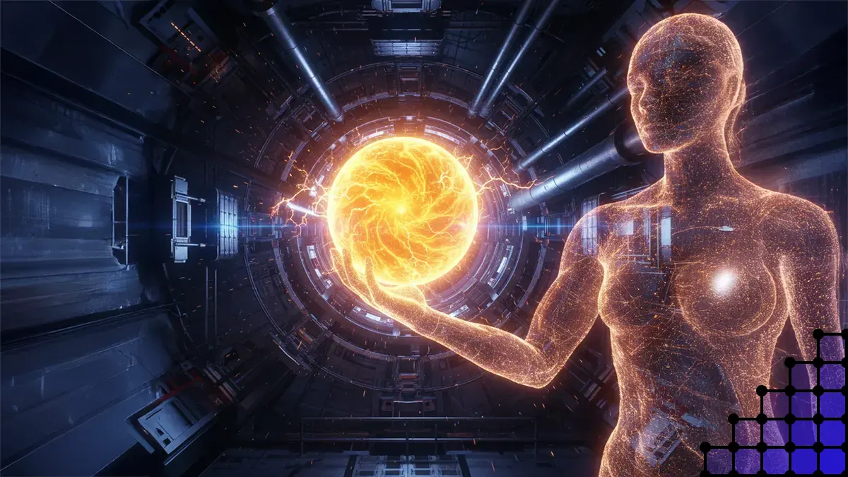 Eine KI hält Plasma in einem Fusionsreaktor in der Hand